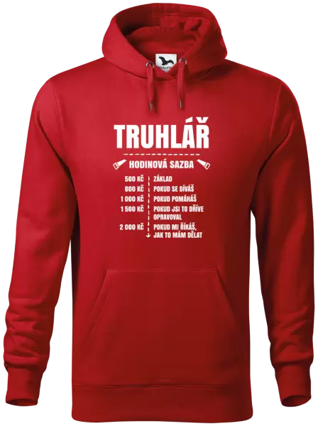 Pánská mikina Hodinová sazba - truhlář