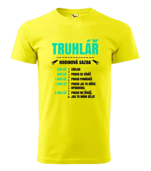 Pánské tričko Hodinová sazba - truhlář