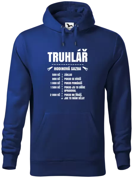Pánská mikina Hodinová sazba - truhlář