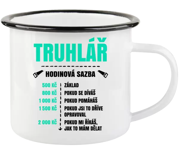 Plecháček Hodinová sazba - truhlář
