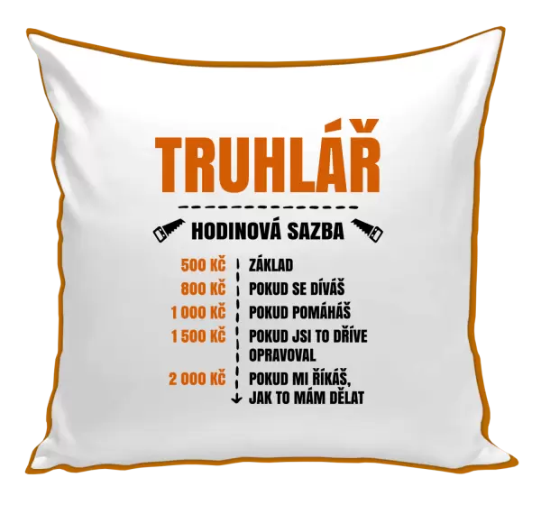 Polštář Hodinová sazba - truhlář