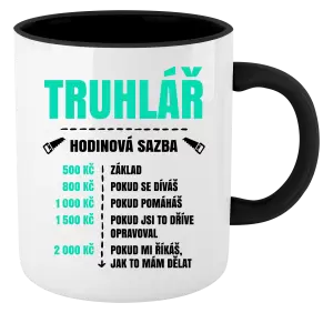 Hrnek Hodinová sazba - truhlář