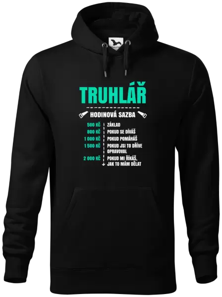 Pánská mikina Hodinová sazba - truhlář