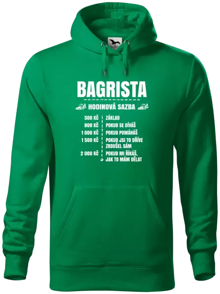 Pánská mikina Hodinová sazba - bagrista