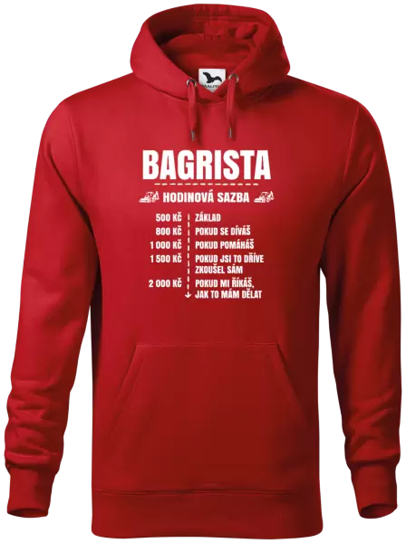 Pánská mikina Hodinová sazba - bagrista