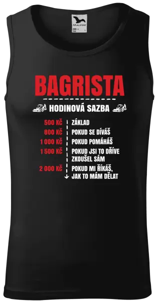 Pánské tílko Hodinová sazba - bagrista