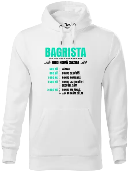 Pánská mikina Hodinová sazba - bagrista