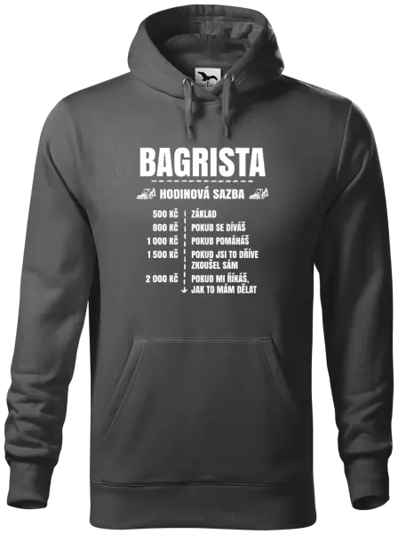 Pánská mikina Hodinová sazba - bagrista