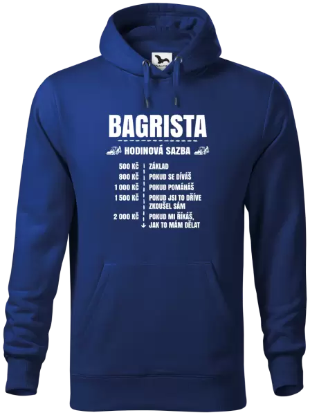 Pánská mikina Hodinová sazba - bagrista