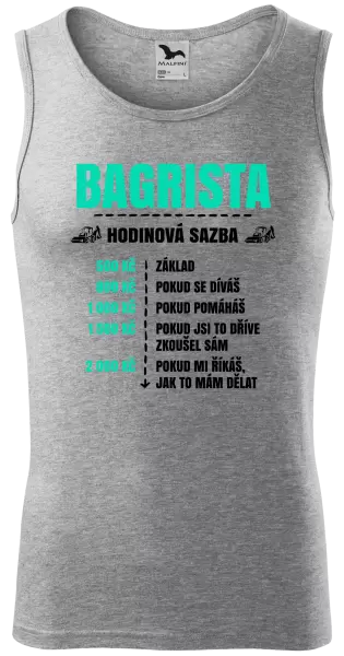 Pánské tílko Hodinová sazba - bagrista