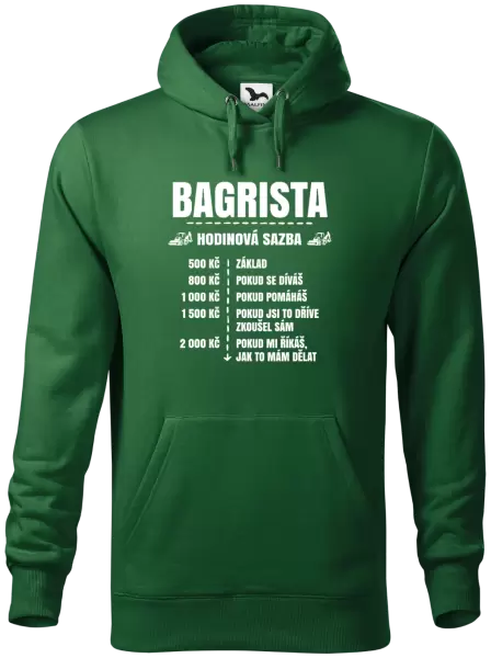 Pánská mikina Hodinová sazba - bagrista