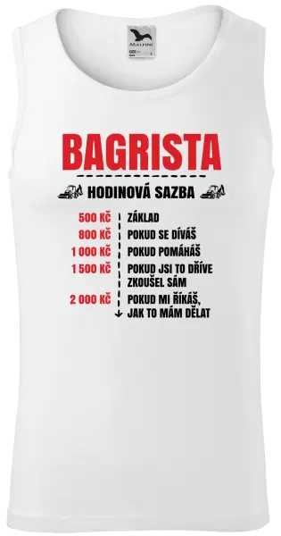 Pánské tílko Hodinová sazba - bagrista