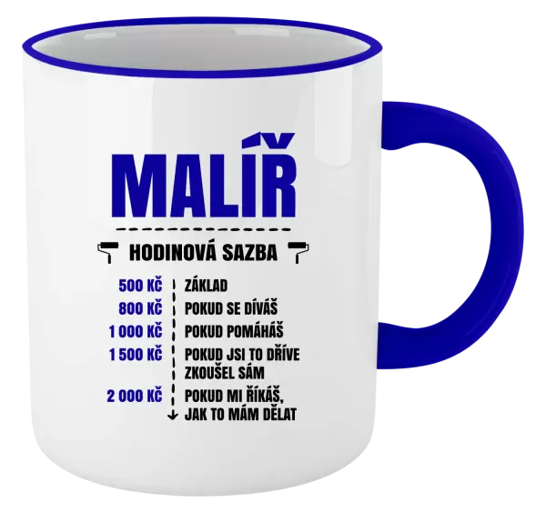 Hrnek Hodinová sazba - malíř