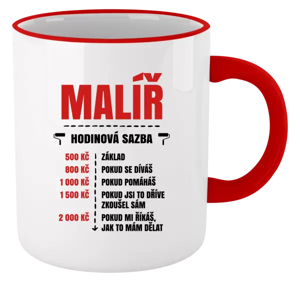 Hrnek Hodinová sazba - malíř