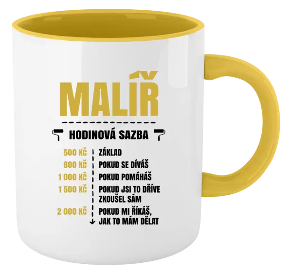 Hrnek Hodinová sazba - malíř
