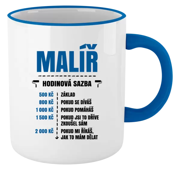 Hrnek Hodinová sazba - malíř