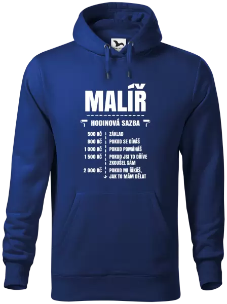 Pánská mikina Hodinová sazba - malíř