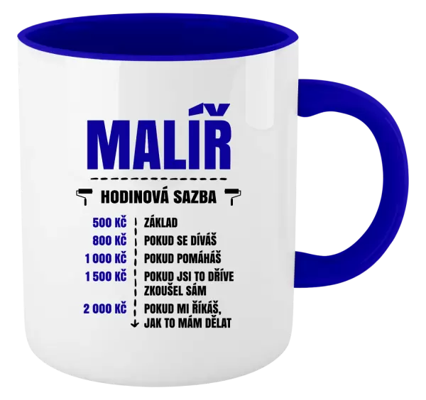 Hrnek Hodinová sazba - malíř