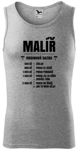 Pánské tílko Hodinová sazba - malíř