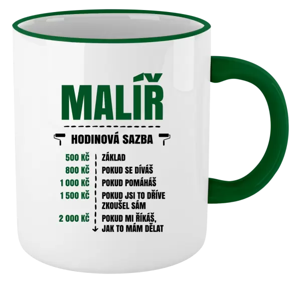 Hrnek Hodinová sazba - malíř