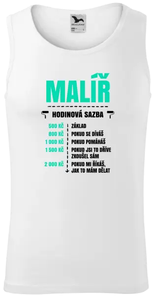 Pánské tílko Hodinová sazba - malíř