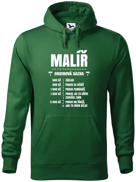 Pánská mikina Hodinová sazba - malíř