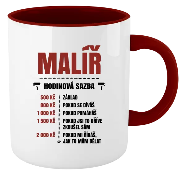Hrnek Hodinová sazba - malíř