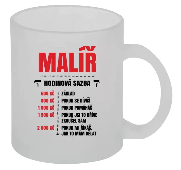 Hrnek Hodinová sazba - malíř