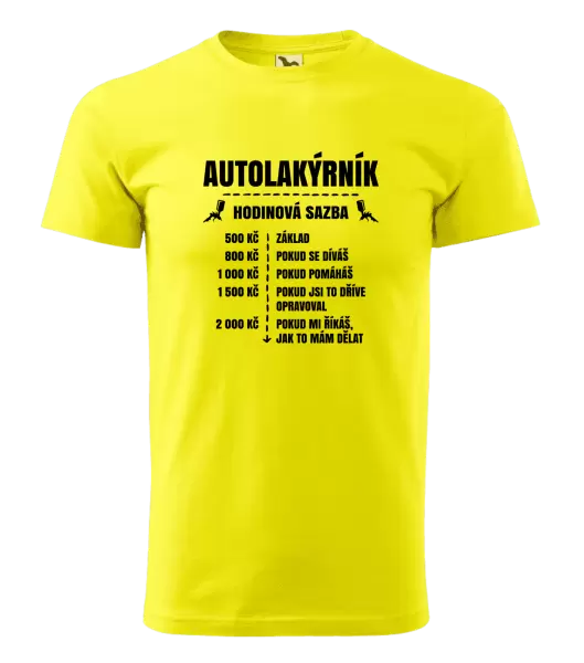 Pánské tričko Hodinová sazba - autolakýrník