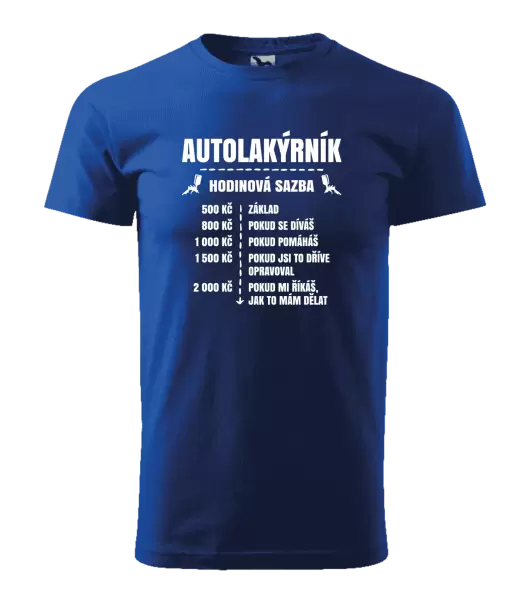 Pánské tričko Hodinová sazba - autolakýrník
