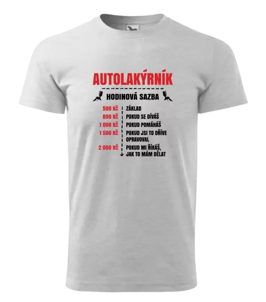 Pánské tričko Hodinová sazba - autolakýrník
