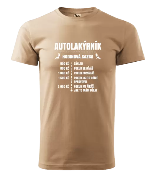 Pánské tričko Hodinová sazba - autolakýrník