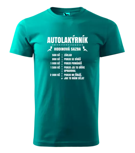 Pánské tričko Hodinová sazba - autolakýrník