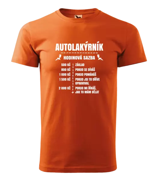 Pánské tričko Hodinová sazba - autolakýrník