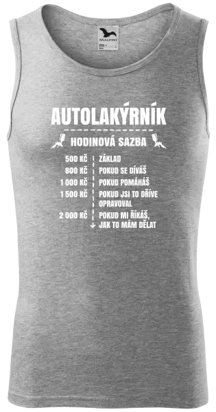 Pánské tílko Hodinová sazba - autolakýrník