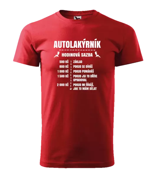 Pánské tričko Hodinová sazba - autolakýrník