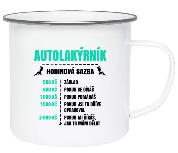 Plecháček Hodinová sazba - autolakýrník