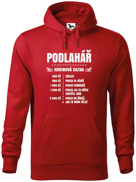 Pánská mikina Hodinová sazba - podlahář