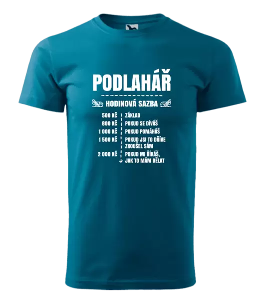 Pánské tričko Hodinová sazba - podlahář