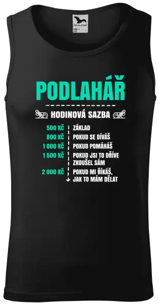 Pánské tílko Hodinová sazba - podlahář