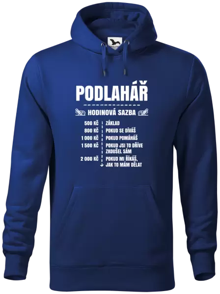 Pánská mikina Hodinová sazba - podlahář