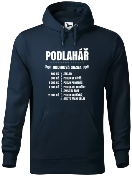 Pánská mikina Hodinová sazba - podlahář