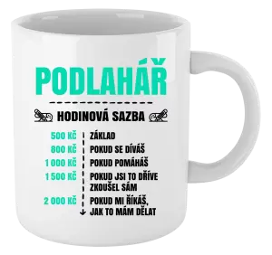 Hrnek Hodinová sazba - podlahář