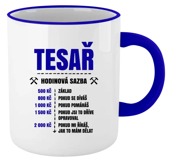 Hrnek Hodinová sazba - tesař