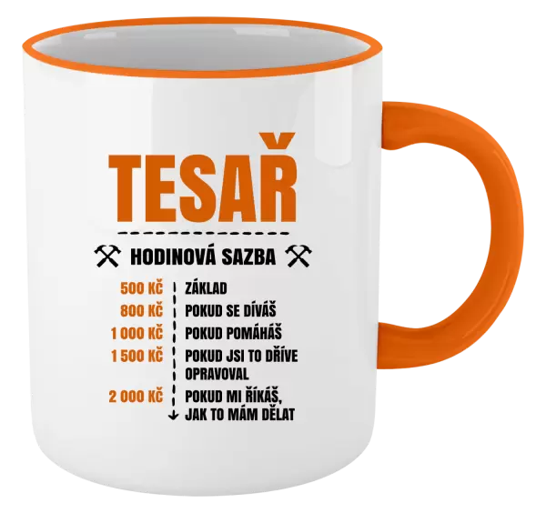 Hrnek Hodinová sazba - tesař