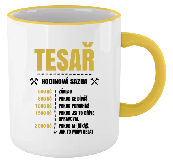 Hrnek Hodinová sazba - tesař
