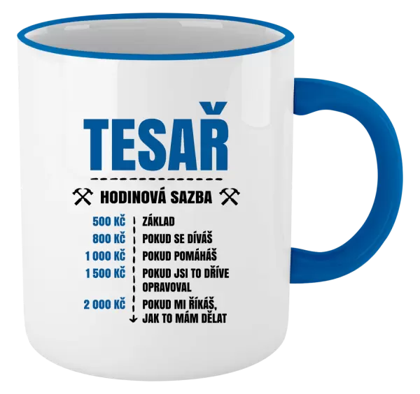 Hrnek Hodinová sazba - tesař