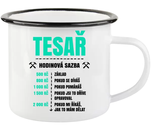 Plecháček Hodinová sazba - tesař