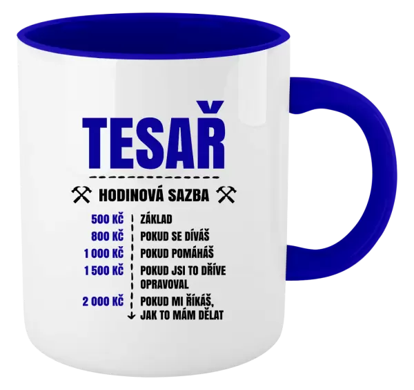 Hrnek Hodinová sazba - tesař
