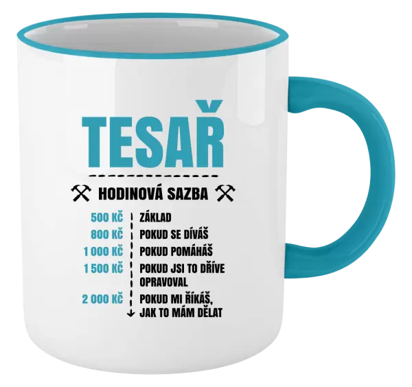 Hrnek Hodinová sazba - tesař